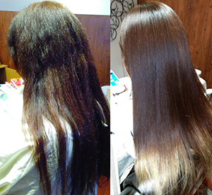 富山の女性の髪質改善