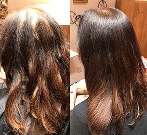 富山の女性の髪質改善
