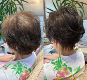 富山の女性の髪質改善&カラー