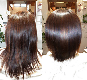 富山の女性の髪質改善